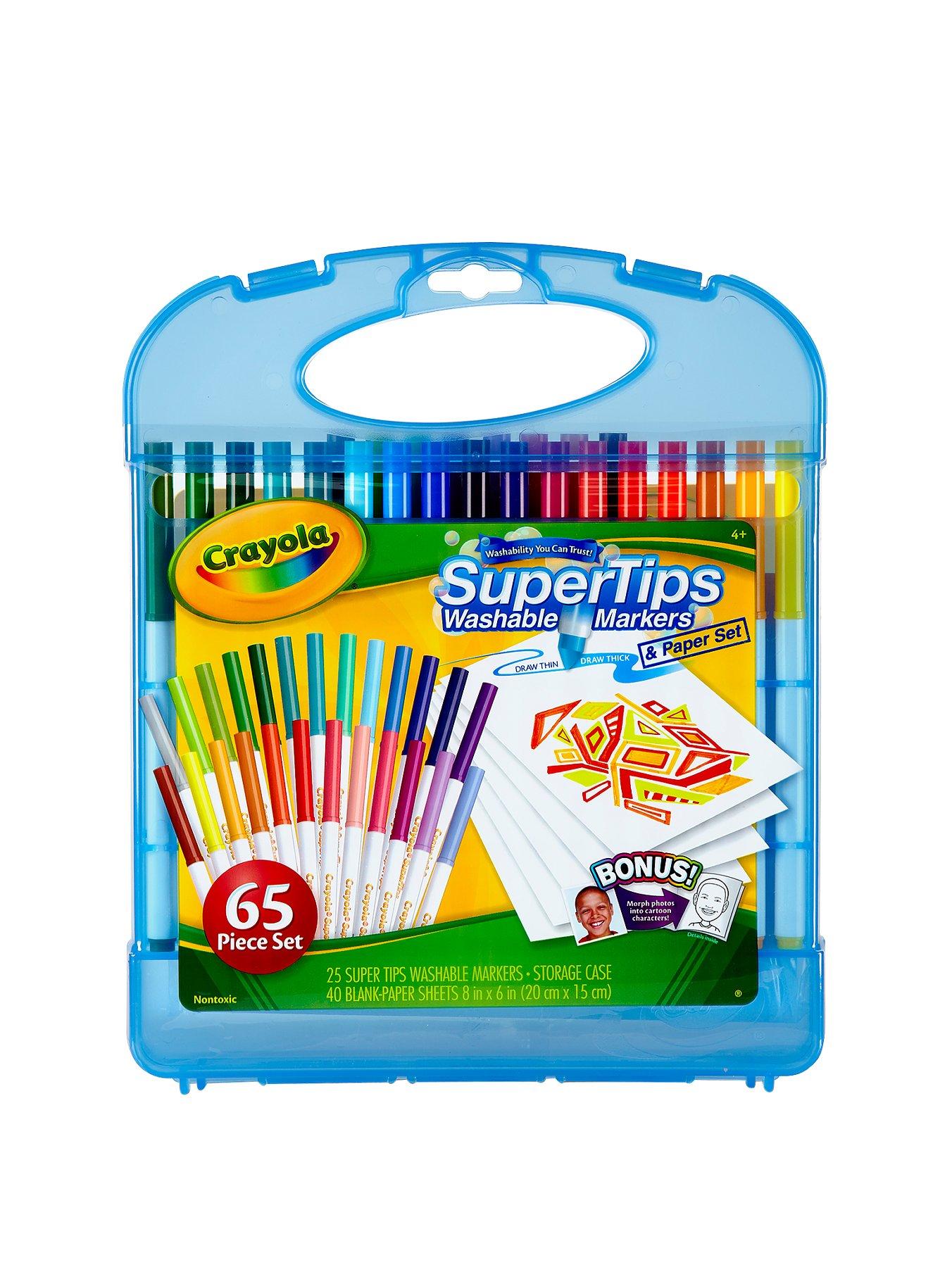 Image 2 of 2 of Crayola Washable 65-Piece Supertips Marker Art Set