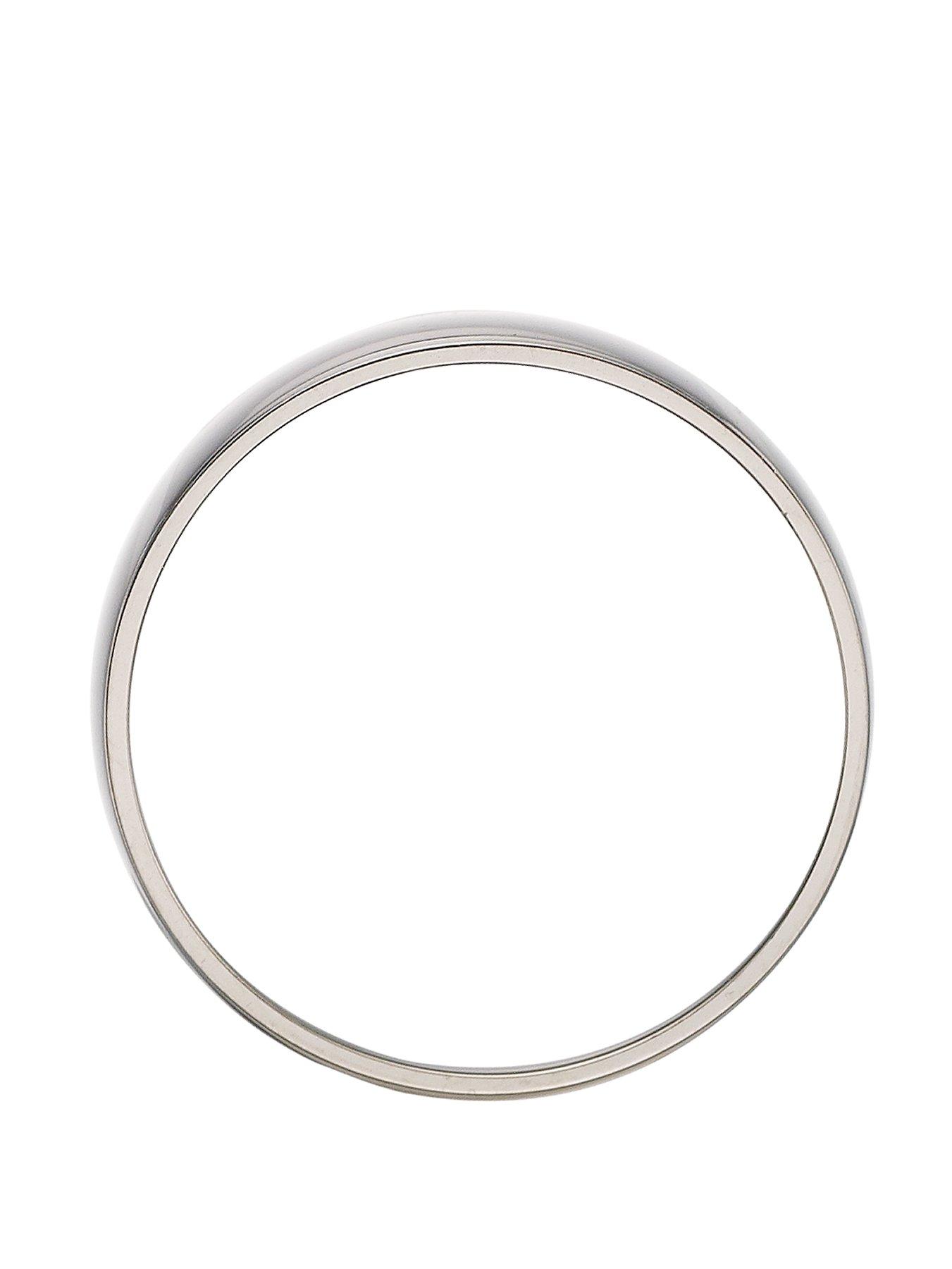 Image 2 of 2 of The Love Collection Palladium 6 mm D-shape Wedding Band