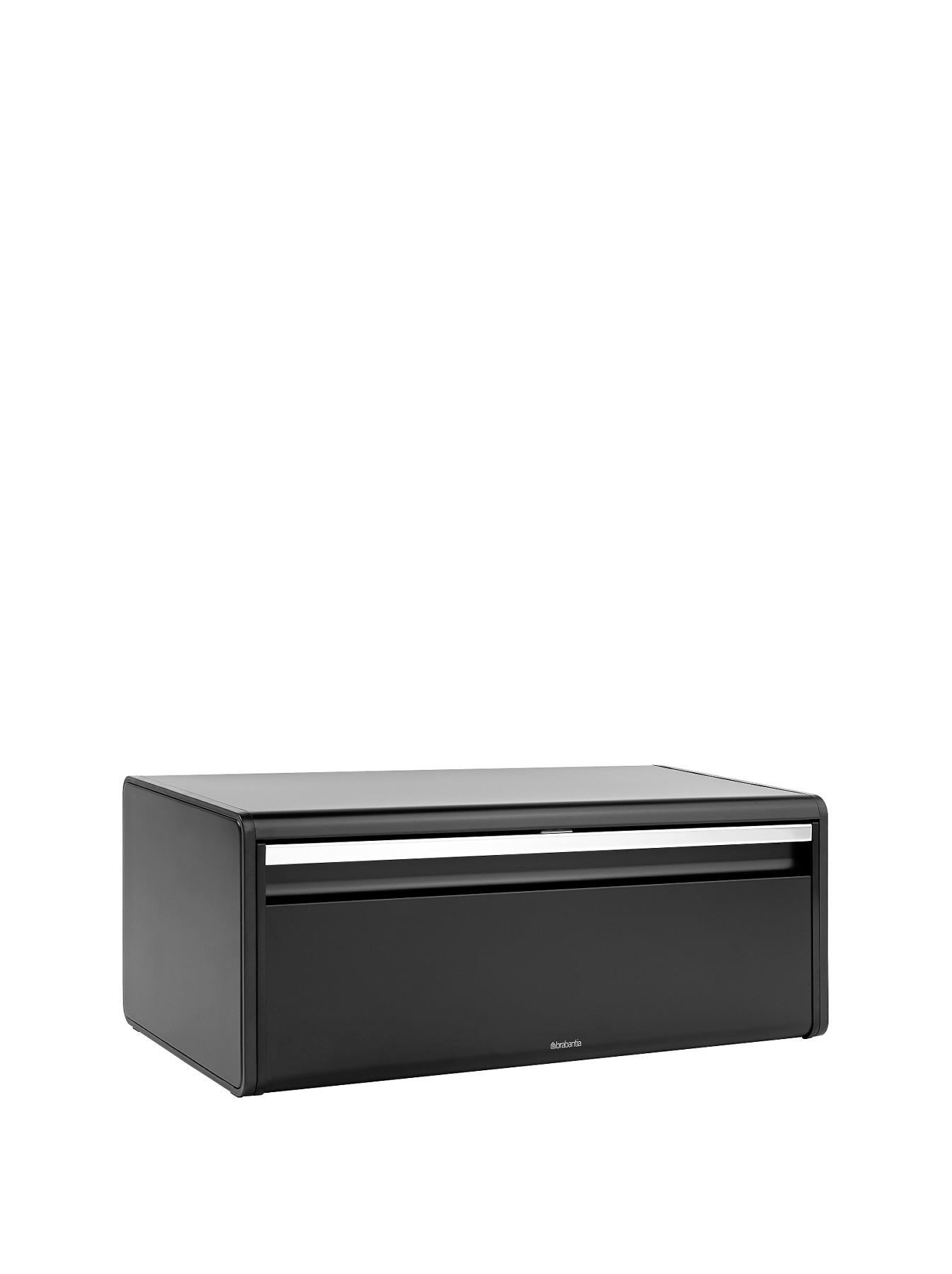 Brabantia Matt Black Fall Front Bread Bin very.co.uk