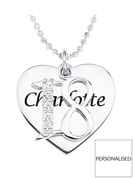 the-love-silver-collection-personalised-sterling-silver-coming-of-age-cubic-zirconia-set-pendant