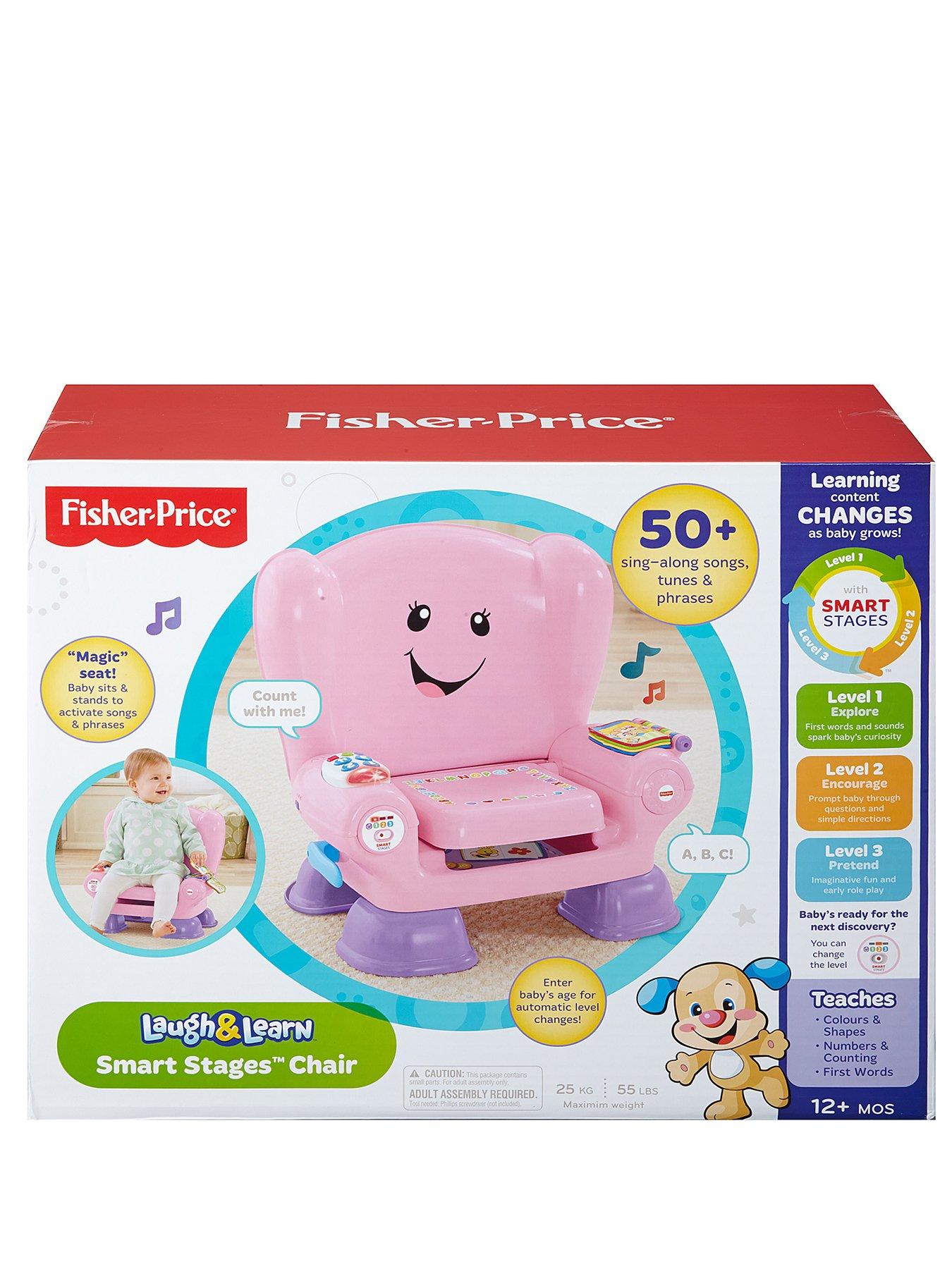 Fisher price learning chair pink online