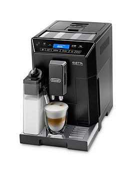 Product photograph of Delonghi Eletta Cappuccino Automatic Bean To Cup Coffee Machine With Auto Milk Ecam44 660 B from very.co.uk
