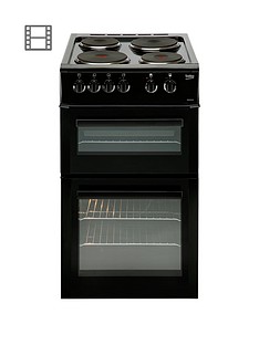Beko BD533AK 50cm Freestanding Single Oven Electric Solid Plate Cooker - Black Best Price, Cheapest Prices Beko BD533AK 50cm Freestanding Single Oven Electric Solid Plate Cooker - Black Best Price, Cheapest Prices