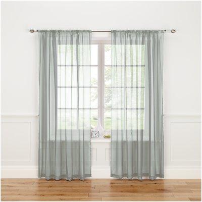 undefined Plain Dye Unlined Slot Top Voile
