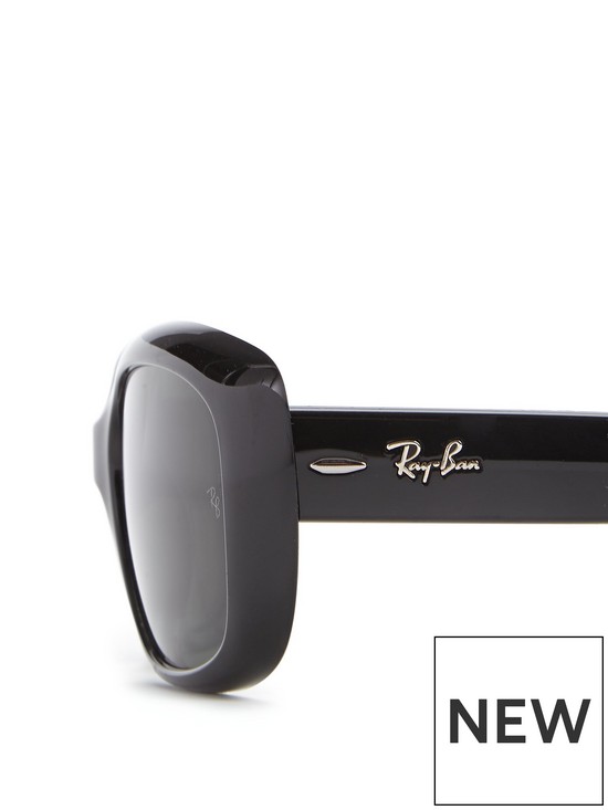 back image of ray-ban-jackie-ohh-sunglasses-black