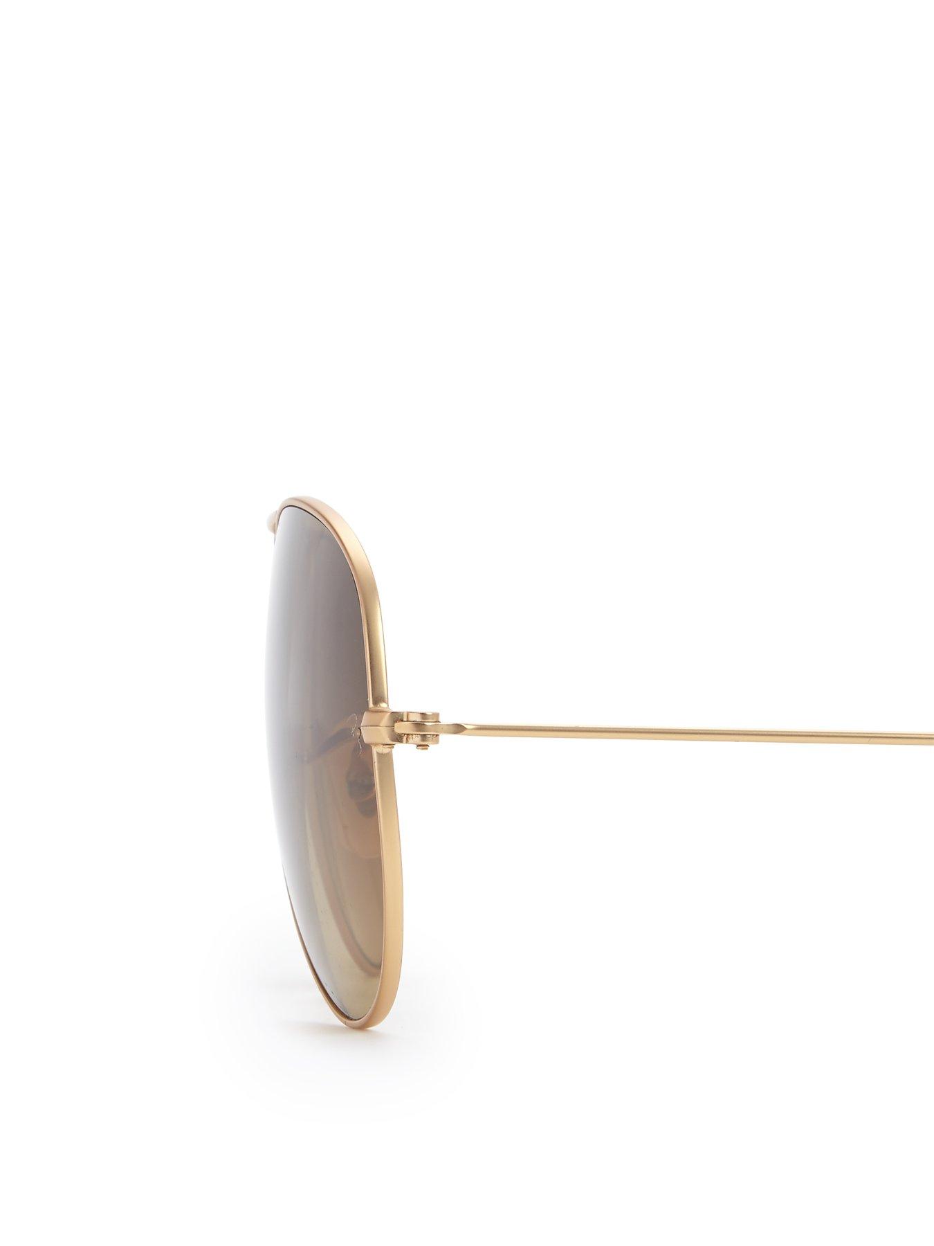 Ray-Ban Gradient Lens Aviator Sunglasses - Rose Gold | Very.co.uk