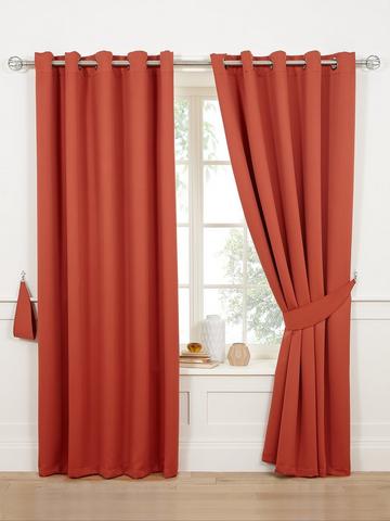Living Velvet Top Curtain 228 X 228 Red : 50 Most Popular Curtains For 2021 Houzz Uk