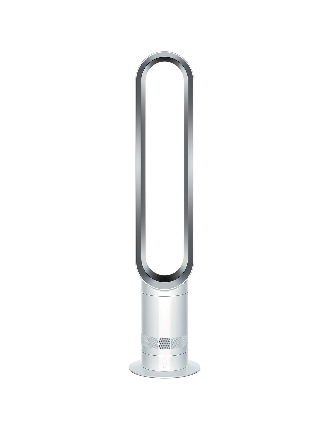 Product photograph of Dyson Cool Trade Am07 Tower Fan - White Silver from very.co.uk