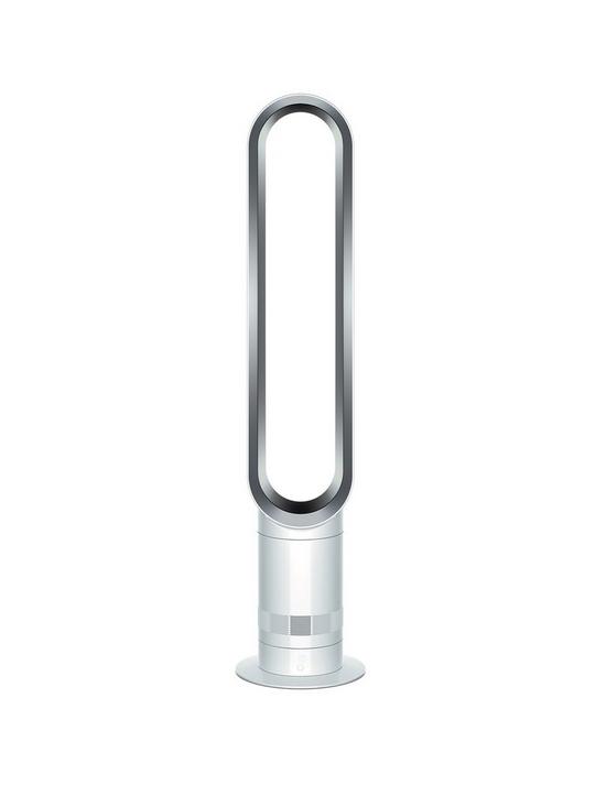 front image of dyson-cooltrade-am07-tower-fan-whitesilver