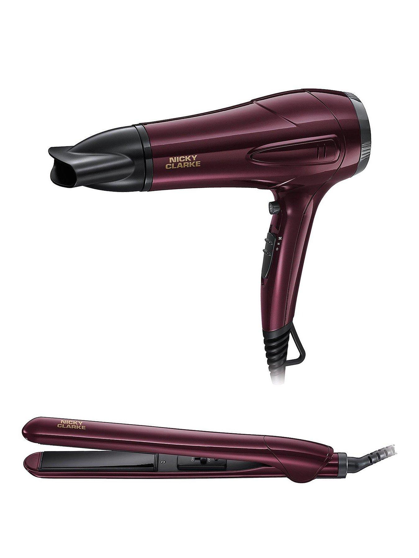 hair dryer and straightener gift set