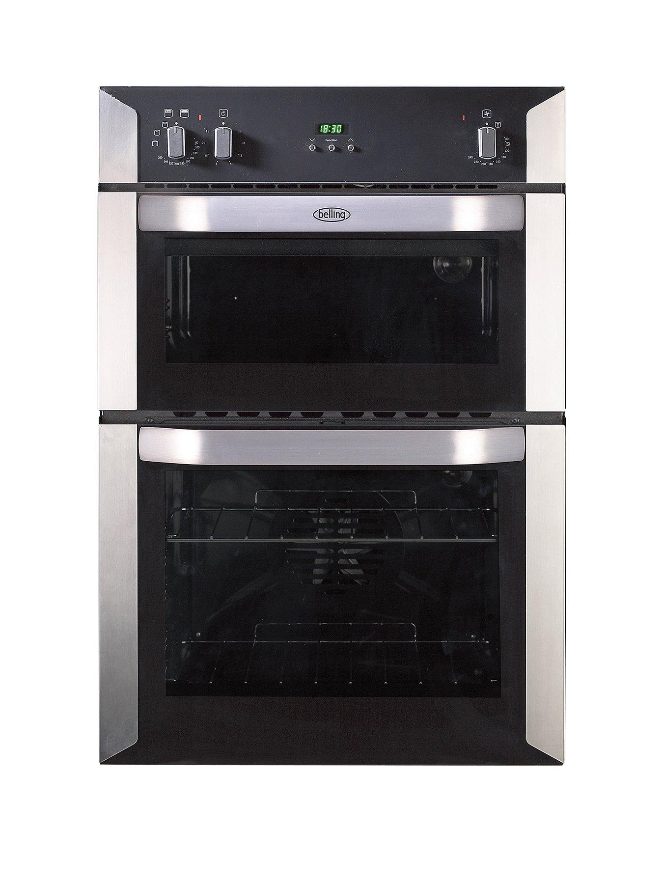 Belling Bi90Fp 60Cm Built-In Double Fan Electric Oven – Stainless Steel