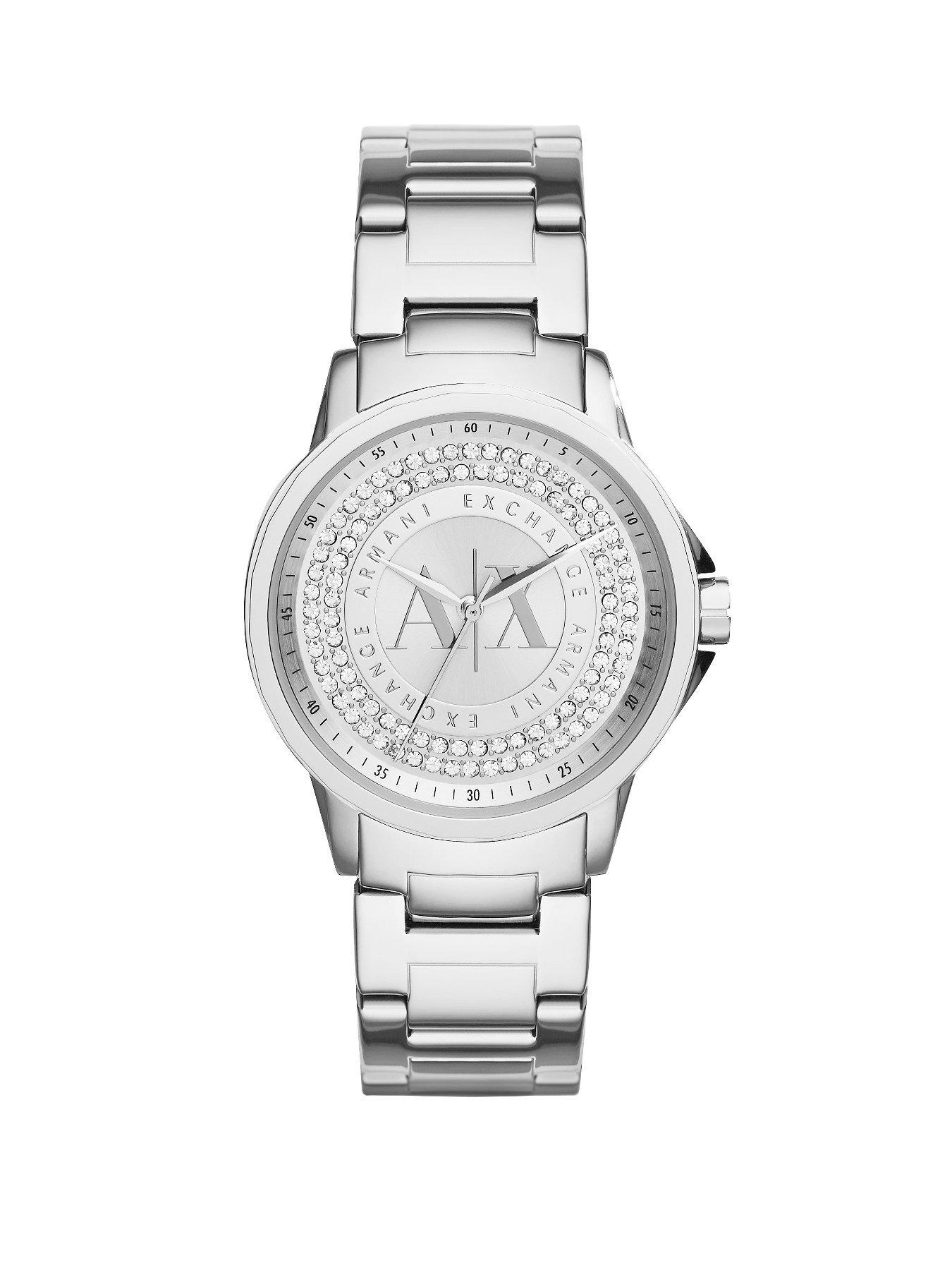 armani exchange stainless steel