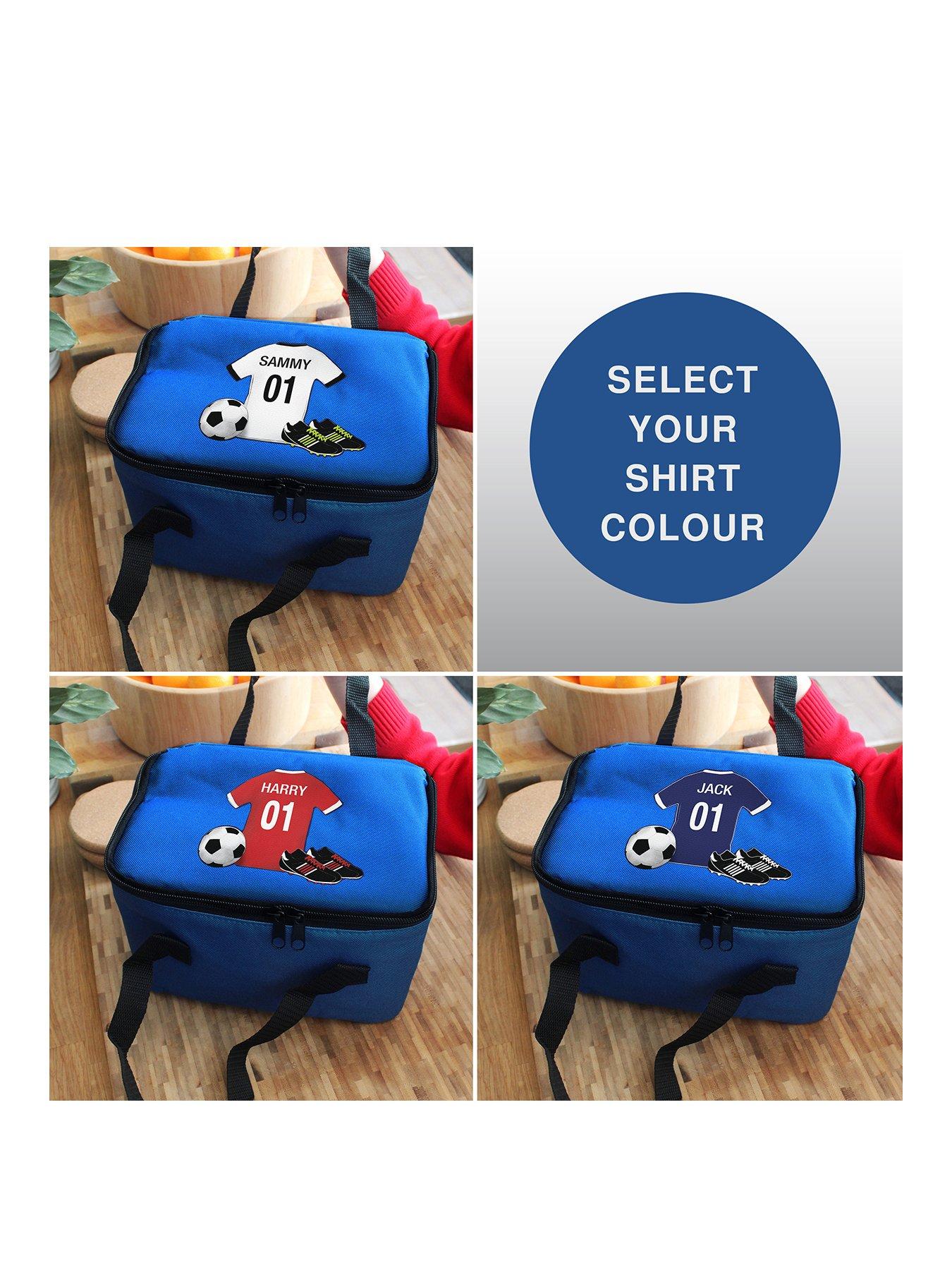 undefined Personalised Football Lunch Bag