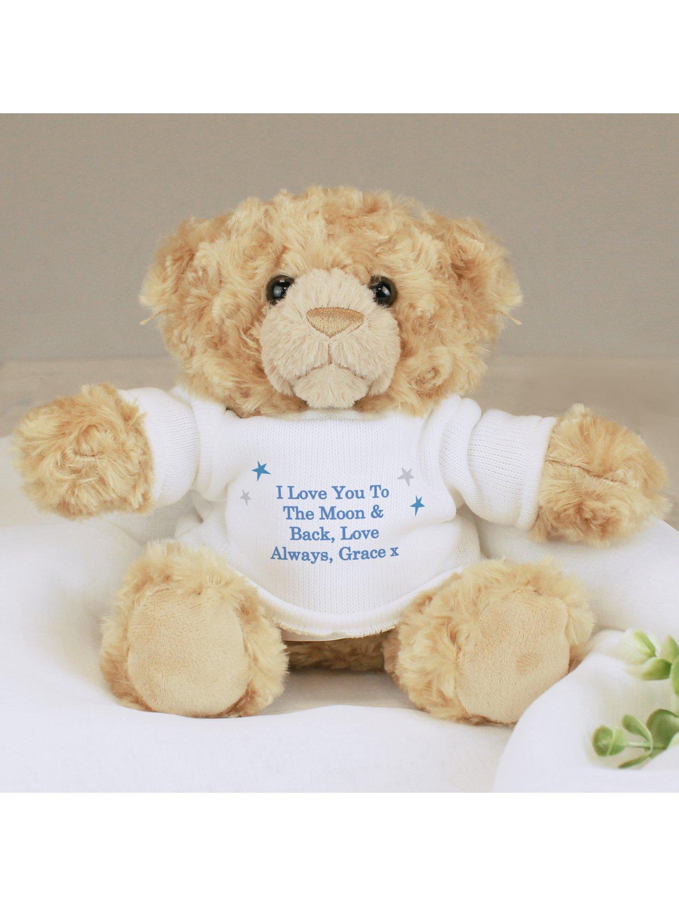 Teddy bear deals with personalised message