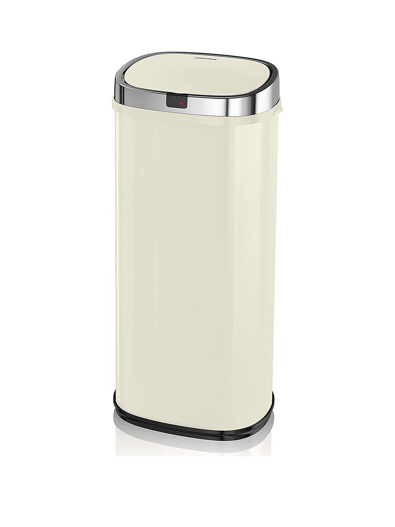 Morphy Richards 50 Litre Square Sensor Bin Cream very.co.uk