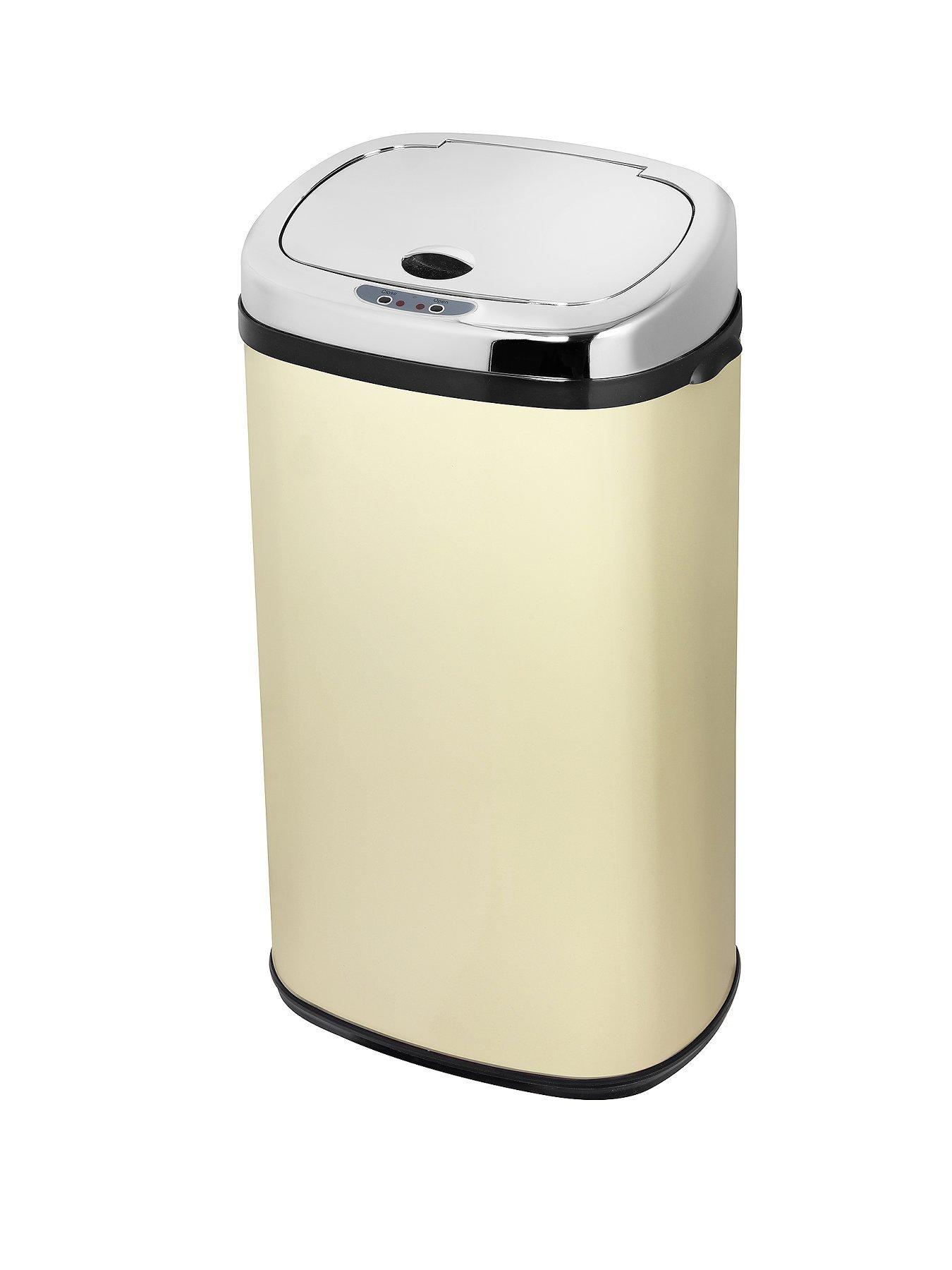 Product photograph of Morphy Richards 42-litre Square Sensor Bin - Cream from very.co.uk