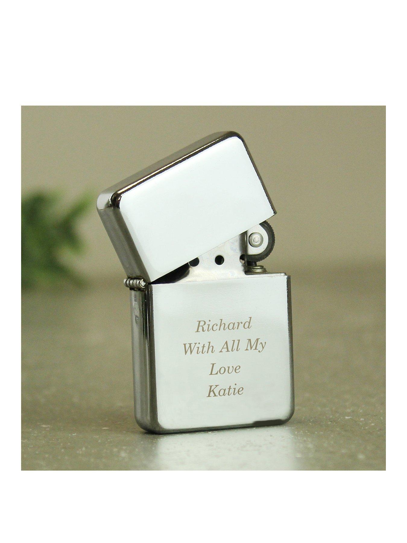 undefined Personalised Silver Windproof Lighter