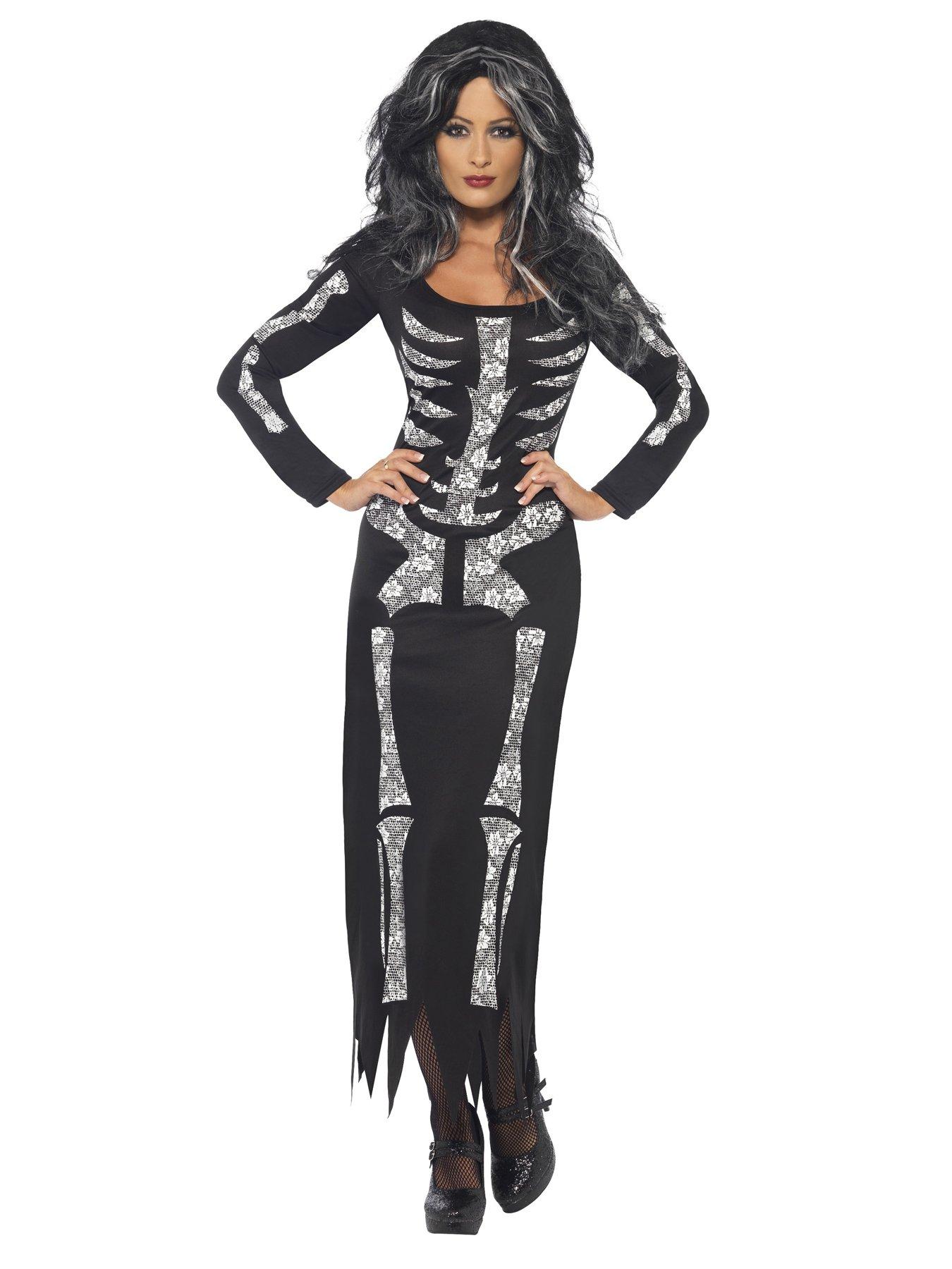 Image 3 of 5 of Halloween Skeleton Tube Dress - Adult Costume
