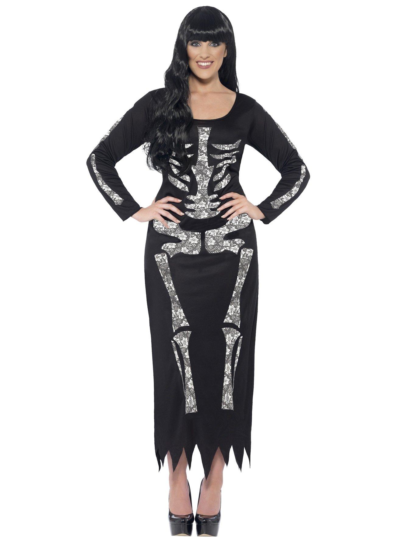 Image 5 of 5 of Halloween Skeleton Tube Dress - Adult Costume
