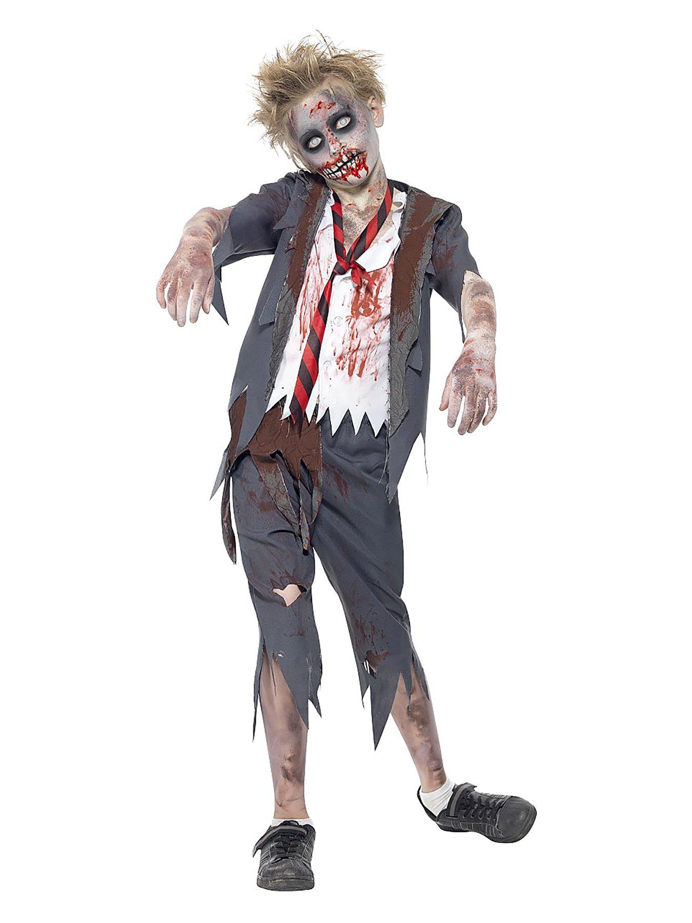 Halloween Zombie Schoolboy Fancy Dress Costume 