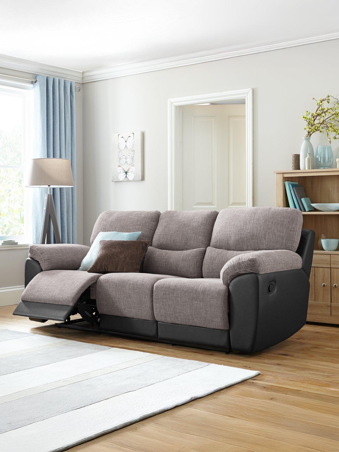 undefined Santori 3 Seater High Back Recliner Sofa