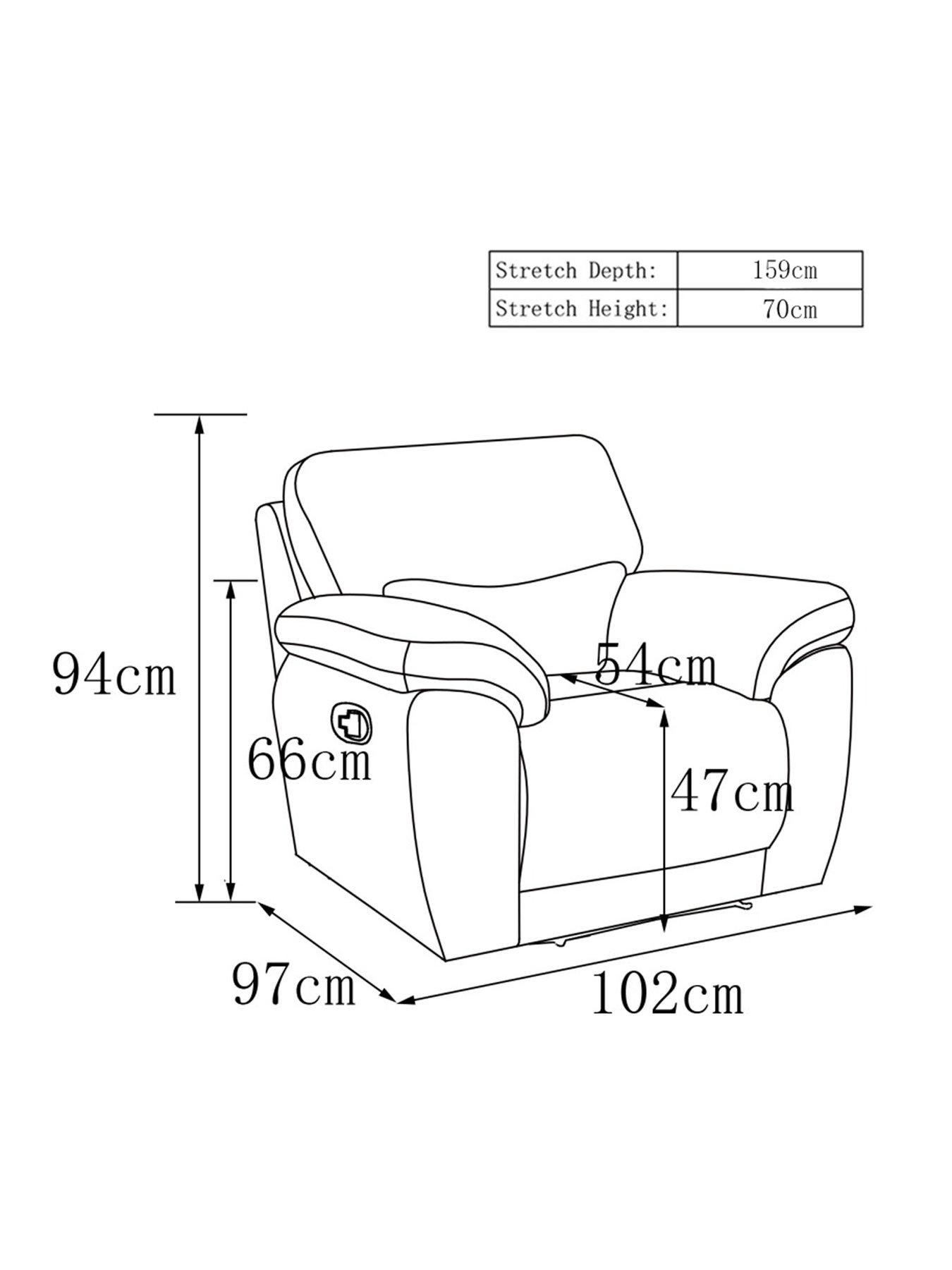 Image 5 of 5 of Santori High Back Recliner Armchair