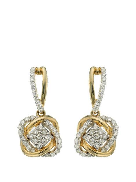 love-diamond-9-carat-yellow-gold-33-point-diamond-infinity-crossover-earrings