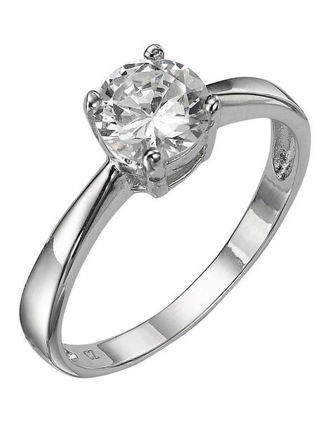 the-love-silver-collection-sterling-silver-white-cubic-zirconia-solitaire-dress-ring