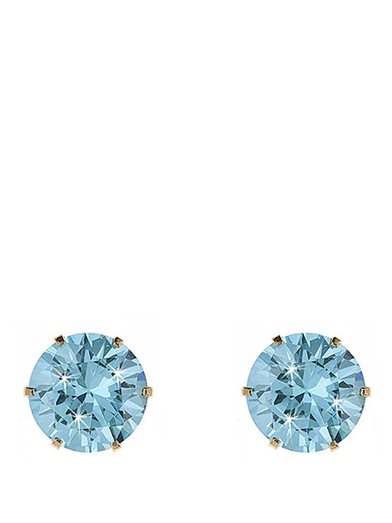 Love Gold 9 Carat Yellow Gold 4Mm Cubic Zirconia Stud Earrings review