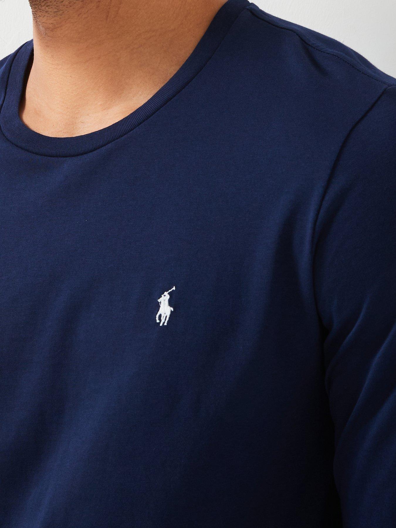 Image 4 of 4 of Polo Ralph Lauren Long Sleeved Lounge T-Shirt - Navy