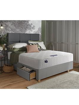 Product photograph of Silentnight Sophia Memory 1000 Pocket Divan Bed With Storage Options And Headboard from very.co.uk