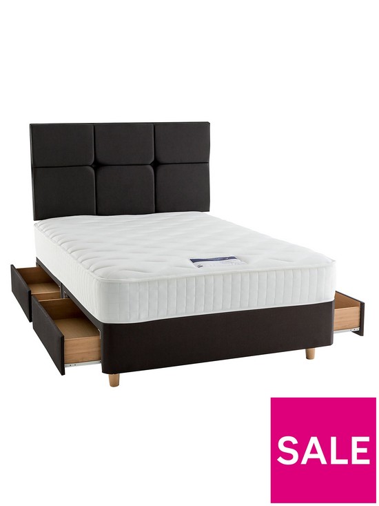 front image of silentnight-sophia-memory-1000-pocket-divan-bed-with-storage-options-and-headboard