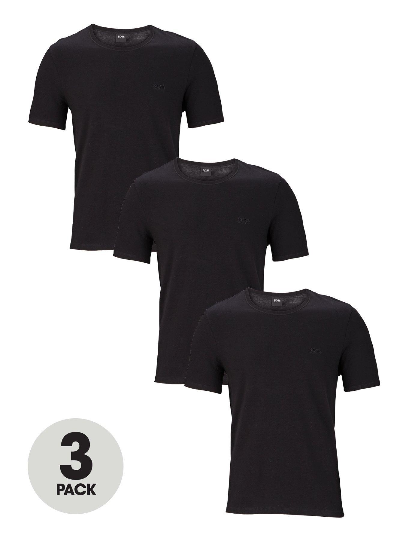  Bodywear 3 Pack Core Lounge T-Shirts - Black