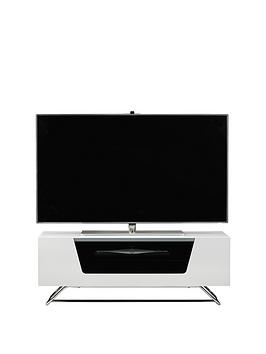 Product photograph of Alphason Chromium Tv Stand - Fits Up To 46 Inch Tv - White from very.co.uk