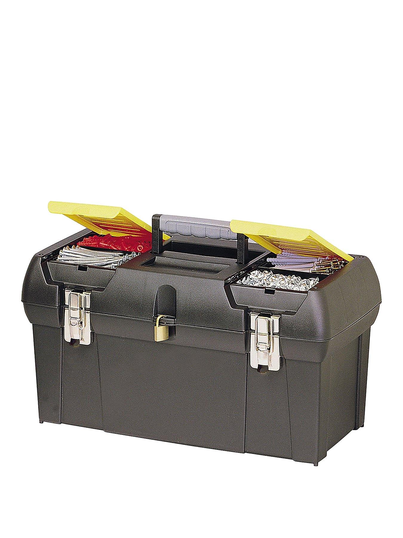 Product photograph of Stanley 19 Inch Metal Latch Tool Box from very.co.uk