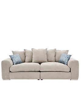 Product photograph of Very Home Sophia 4 Seater Fabric Sofa from very.co.uk