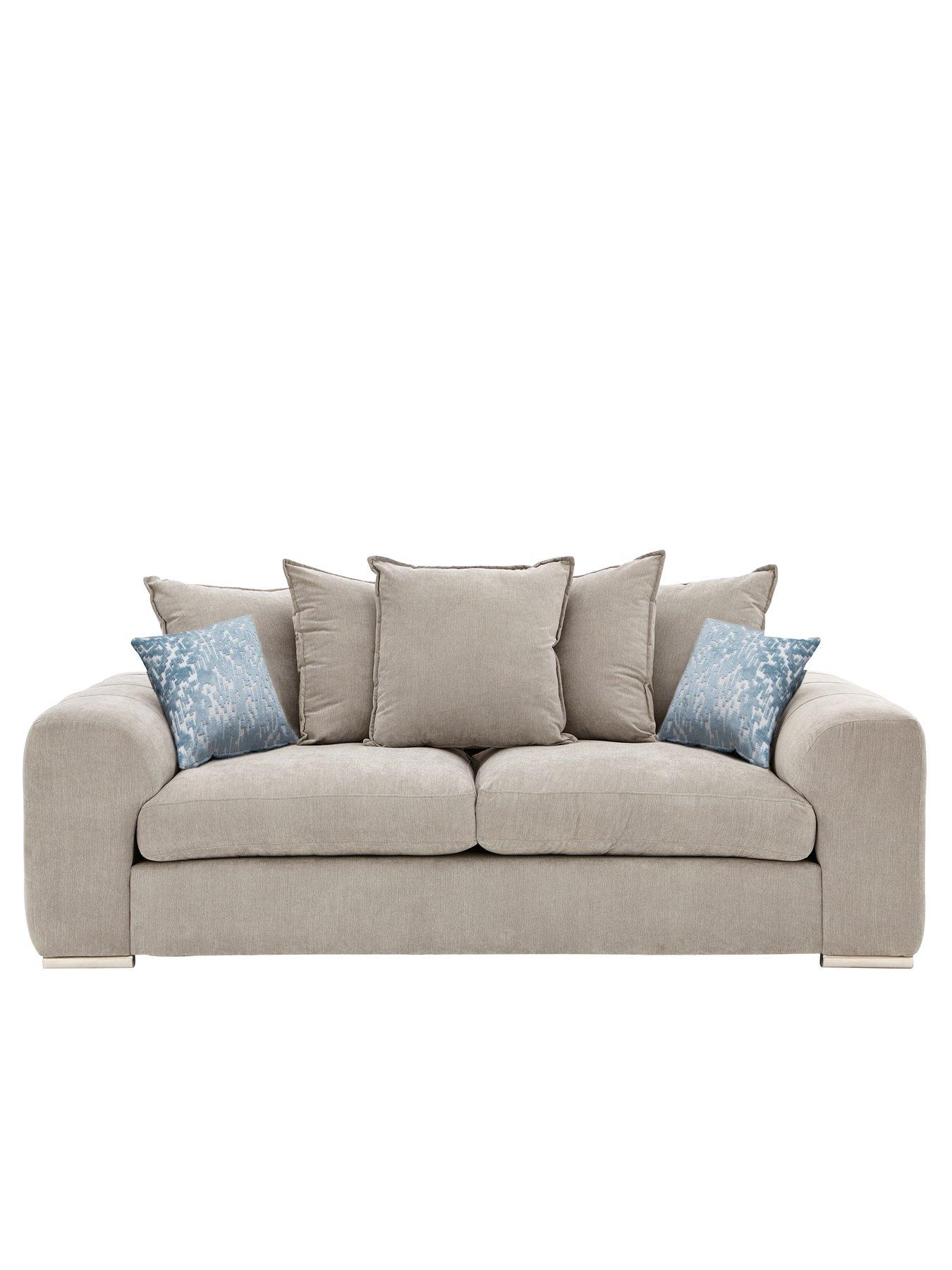 Product photograph of Very Home Sophia 3 Seater Fabric Sofa from very.co.uk