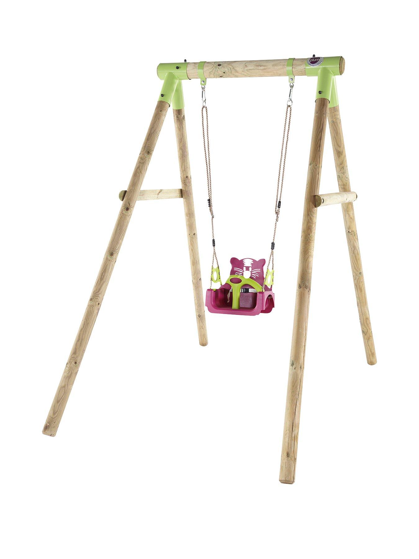 Plum wooden baby swing hot sale set