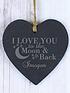  image of the-personalised-memento-company-personalised-to-the-moon-amp-back-slate-heart