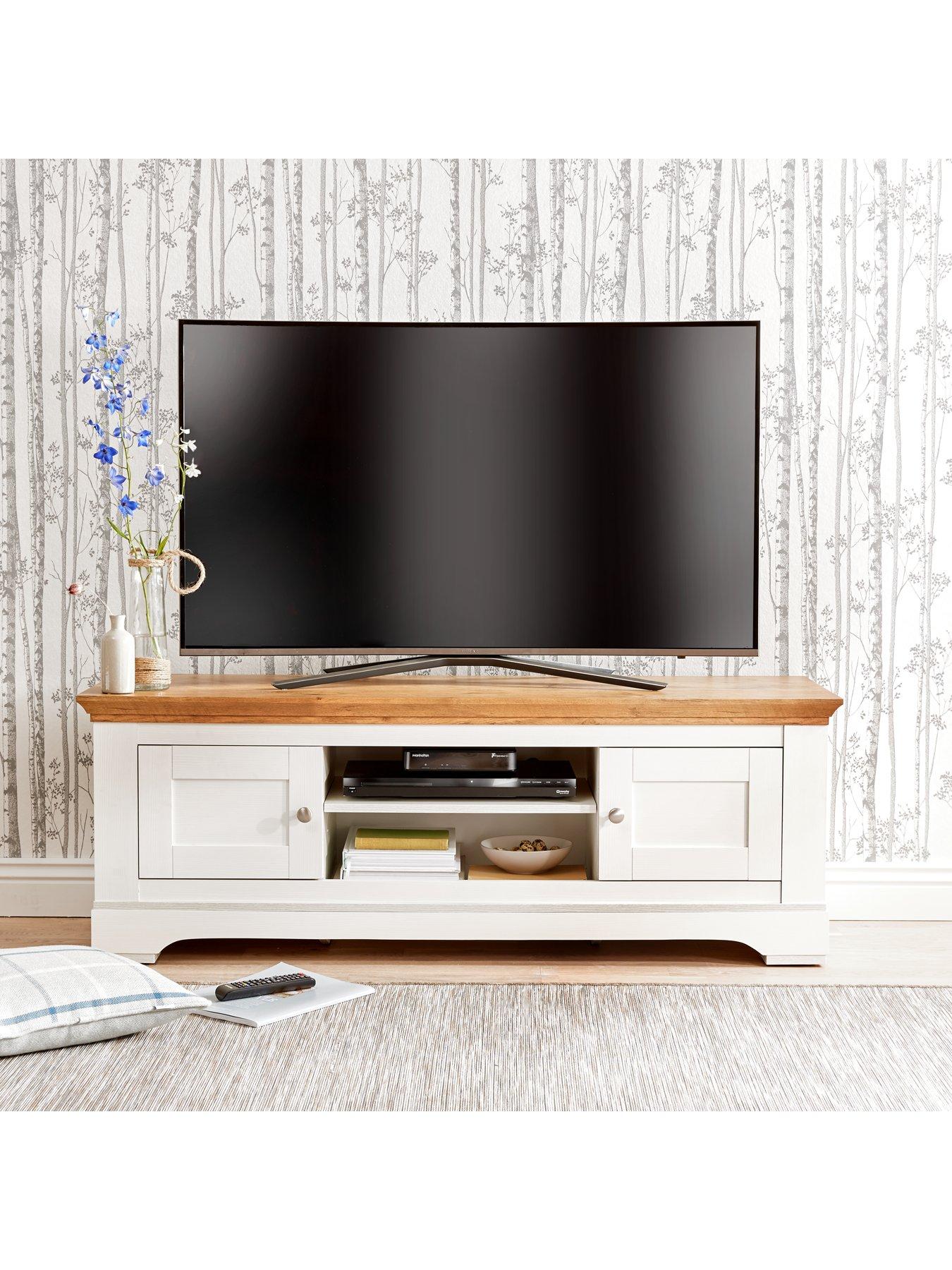 Very Home Wiltshire 2 Door TV Unit fits up to 50 inch TV very.co.uk