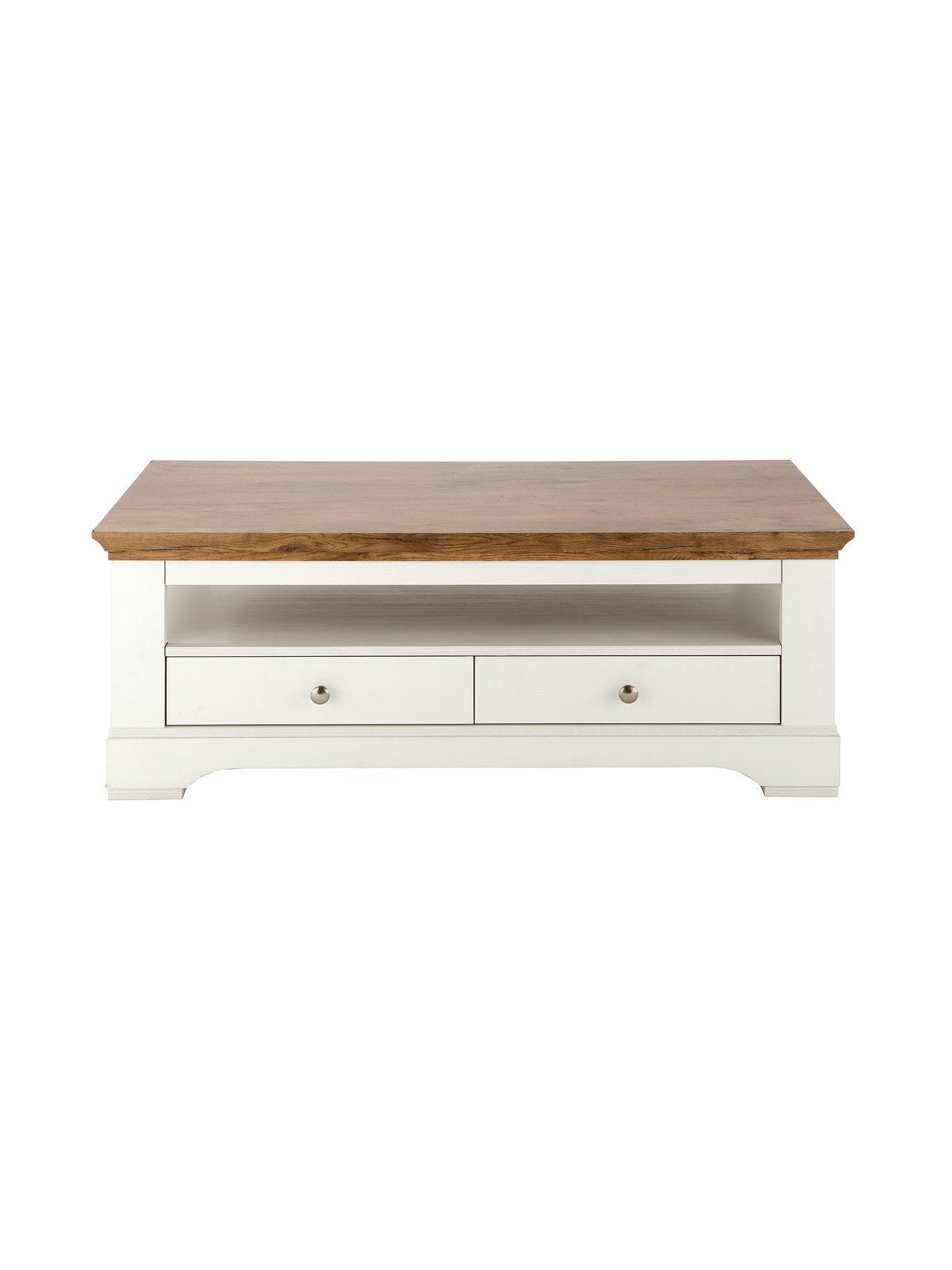 Product photograph of Very Home Wiltshire 2 Drawer Coffee Table from very.co.uk
