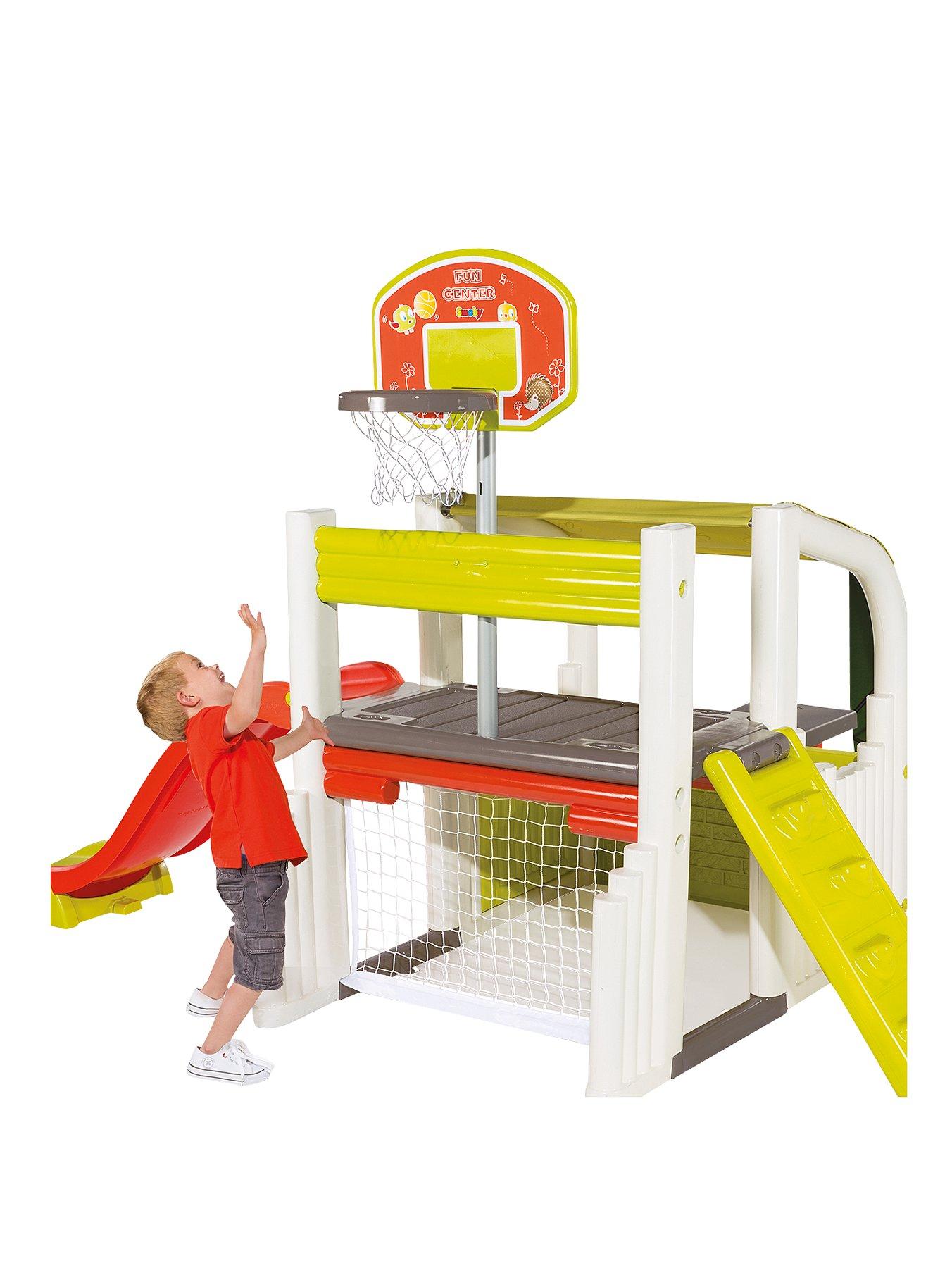 smoby fun centre playhouse with slide