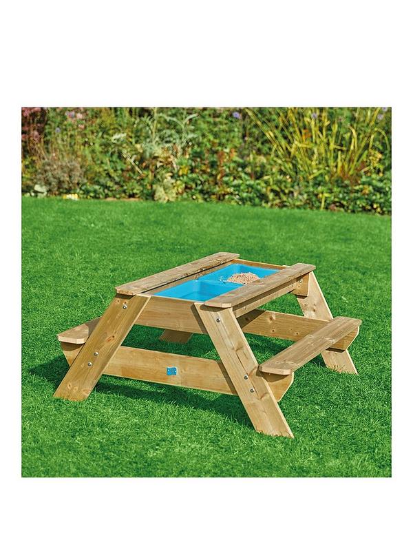 Image 2 of 7 of TP Deluxe Wooden Picnic Table Sandpit