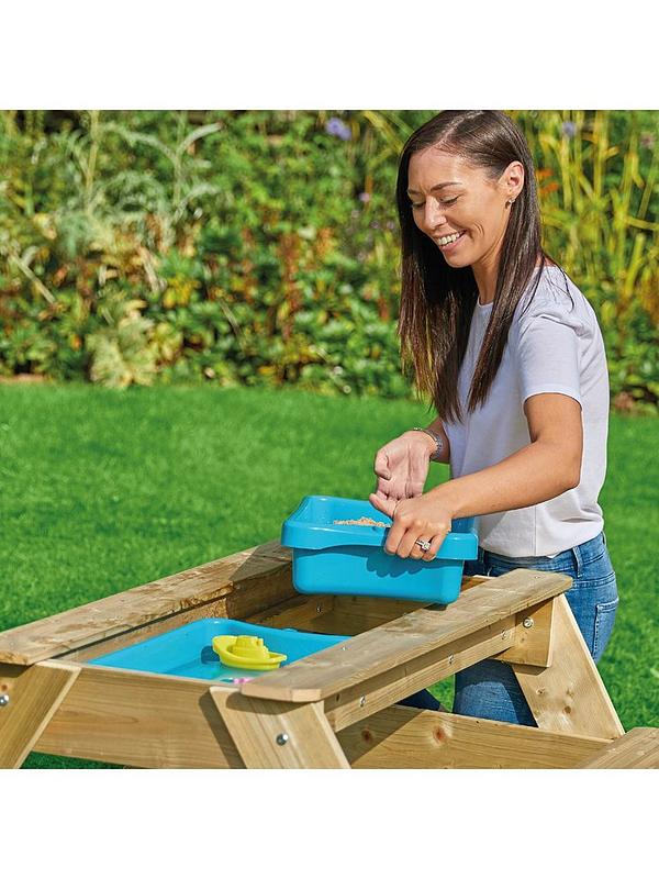 Image 4 of 7 of TP Deluxe Wooden Picnic Table Sandpit