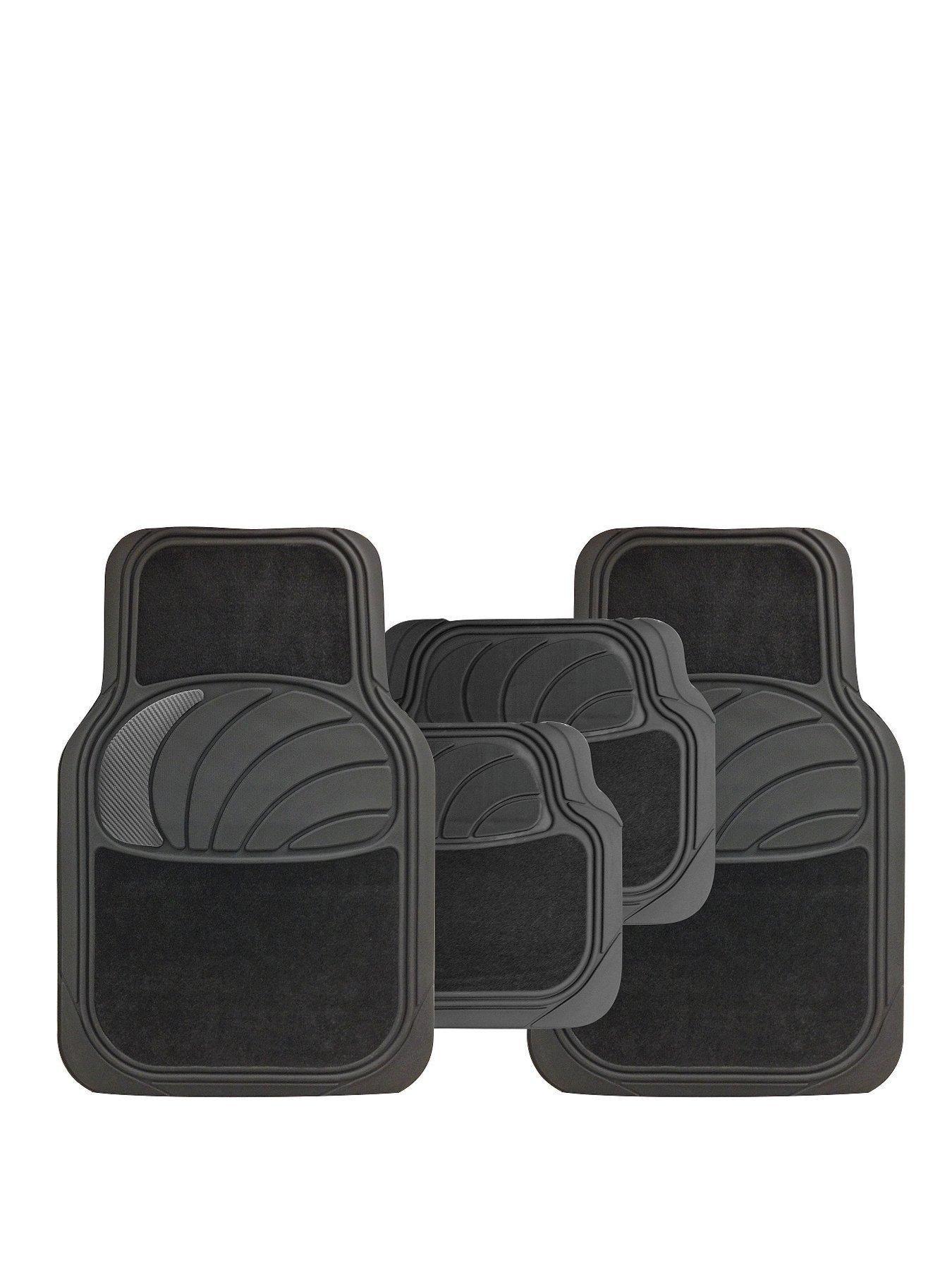 Product photograph of Streetwize Accessories Car Mat Set - Rubber Carpet from very.co.uk