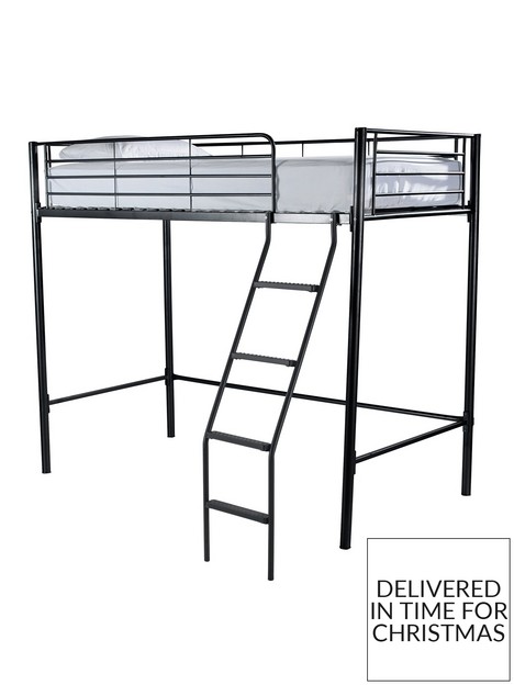 very-home-domino-high-sleeper-bed-frame-with-optional-mattress