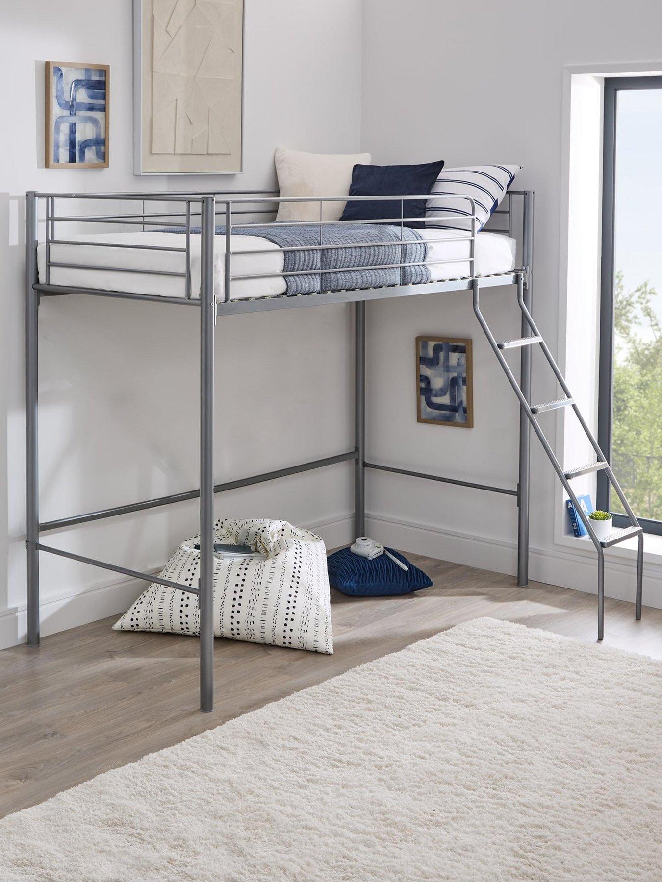 Product photograph of Very Home Domino High Sleeper Bed Frame - High Sleeper With Standard Mattress from very.co.uk