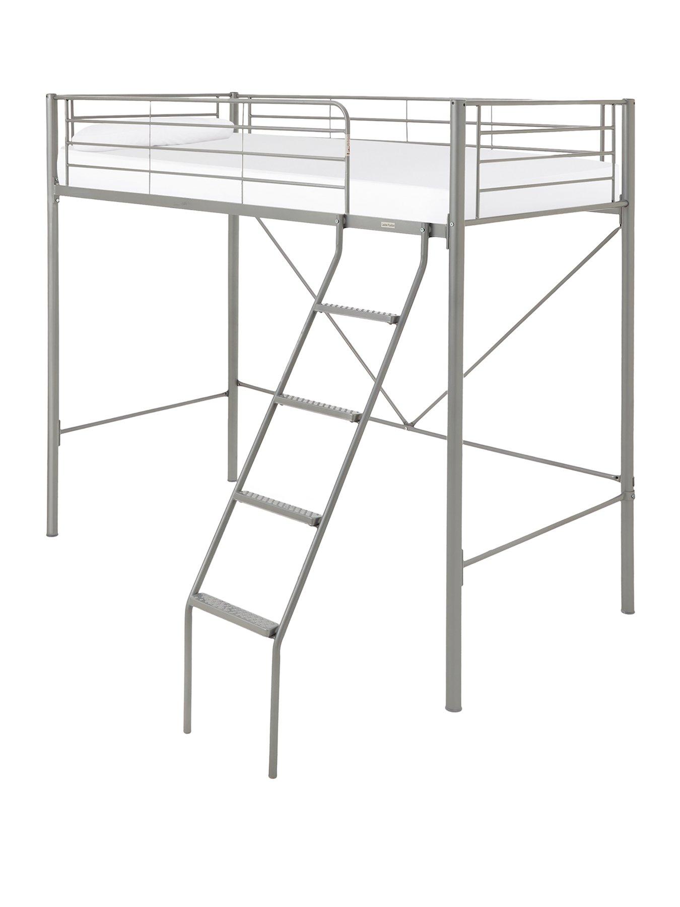 metal high sleeper with desk