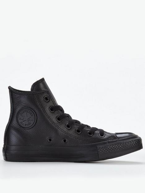 converse-womens-leather-hi-trainers-black