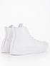  image of converse-unisex-leather-hi-top-trainers-white